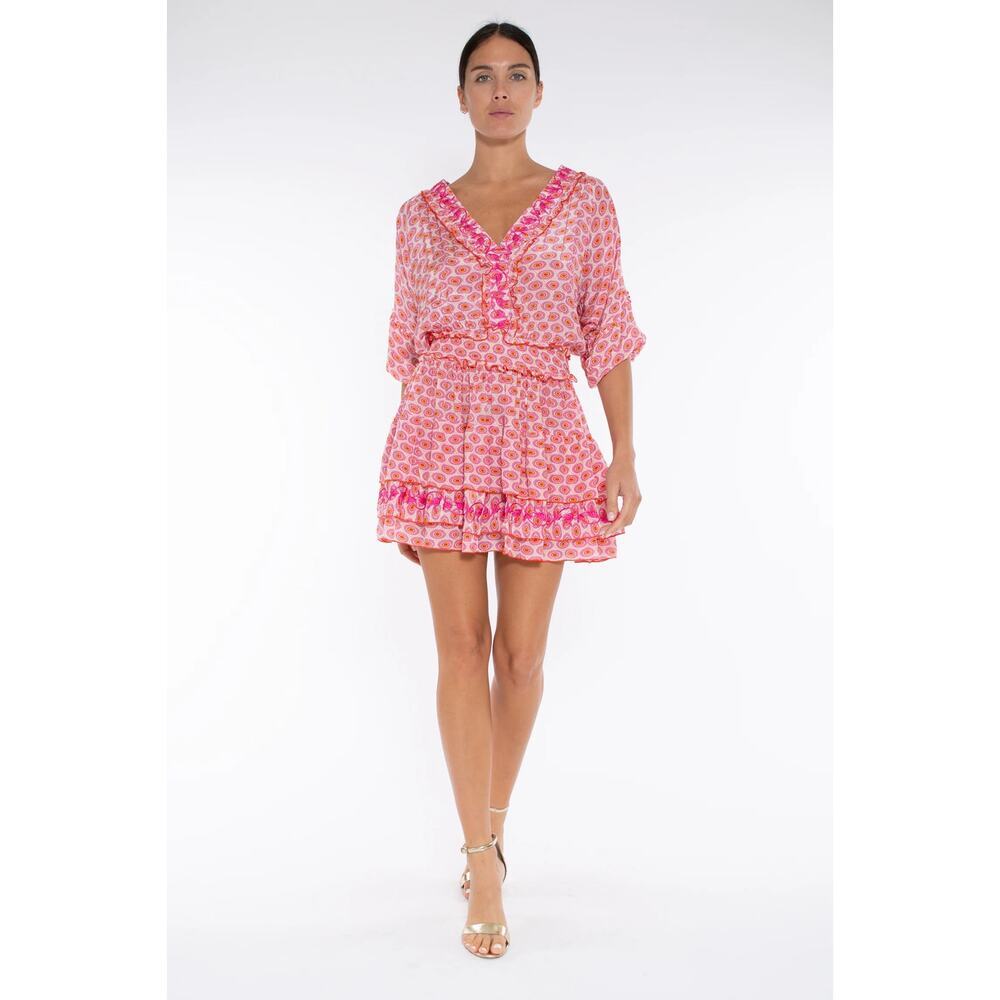 Taj by Sabrina Ilias Pink Dress Size L